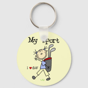 Golf My Sport T-shirts en Gifts Sleutelhanger