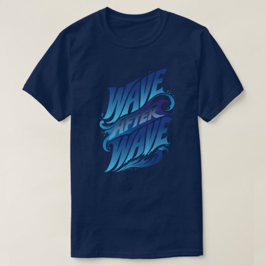 Golf na golf | Ocean Blue Summer T-shirt (Design voorkant)