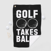 Golf neemt ballen golfhanddoek (Insitu)