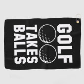 Golf neemt ballen golfhanddoek (Horizontaal)