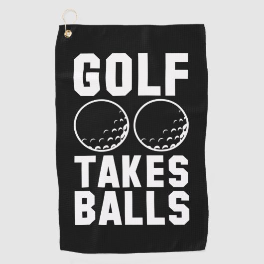 Golf neemt ballen golfhanddoek (Voorkant)