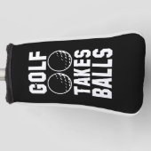 Golf Neemt Ballen Golfheadcover (Voorkant)