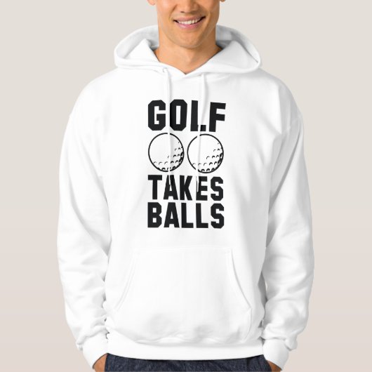 Golf neemt ballen hoodie (Voorkant)