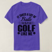 Golf neemt ballen t-shirt (Design voorkant)