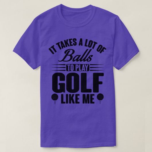 Golf neemt ballen t-shirt (Design voorkant)