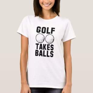 Golf neemt ballen t-shirt