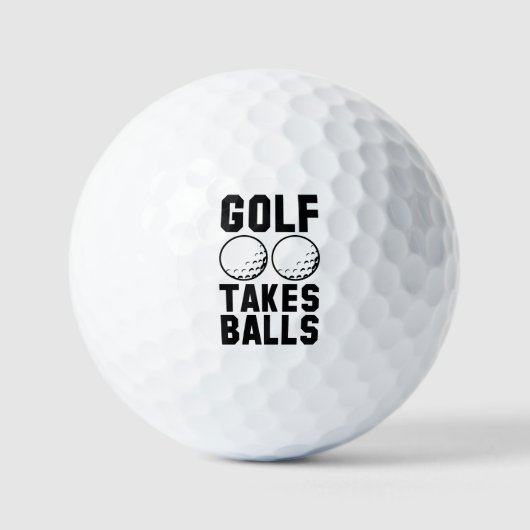 Golf Neemt Balls Golfballen (Voorkant)