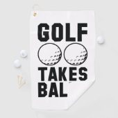 Golf Neemt Balls Golfhanddoek (Insitu)