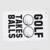 Golf Neemt Balls Golfhanddoek (Horizontaal)