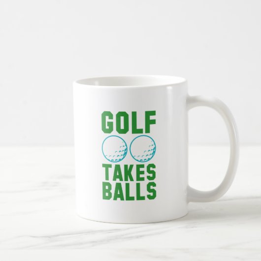 Golf Neemt Balls Koffiemok (Rechts)