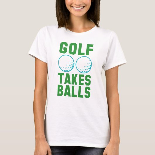Golf Neemt Balls T-shirt (Voorkant)