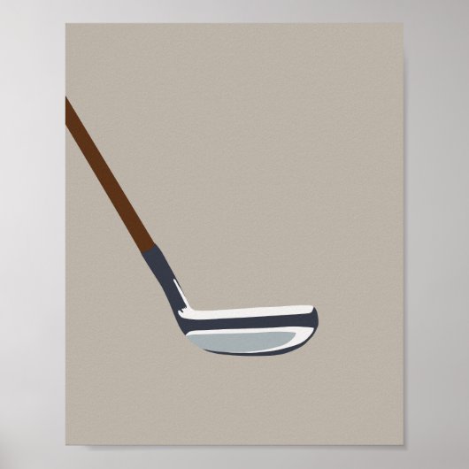 Golf Neutraal Poster (Voorkant)