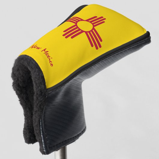 Golf New Mexico & Mexico Flag/Golf Clubs Hoesjes Golfheadcover (3/4 voorkant)