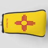 Golf New Mexico & Mexico Flag/Golf Clubs Hoesjes Golfheadcover (Voorkant)