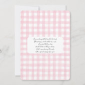 Golf New to the Club Baby Shower Girl Invitation Kaart (Achterkant)