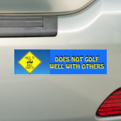 Golf niet goed met anderen grappig bumpersticker (Op auto)