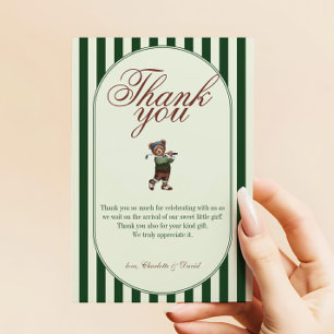 Golf "NIEUW BIJ DE CLUB" BABY Shower bedankkaart Kaart