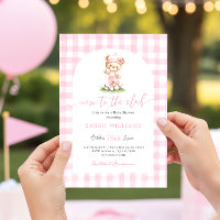 Golf Nieuw bij de Club Baby Shower Meisje Uitnodig