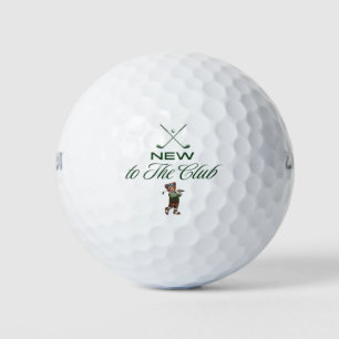 Golf "NIEUW IN DE CLUB" BABY Shower Golfballen