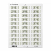 Golf Nieuwe Adreslabels Etiket (Full Sheet)