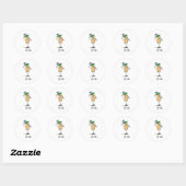 Golf Noot Ronde Sticker (Vel)