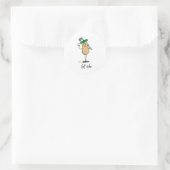 Golf Noot Ronde Sticker (Tas)