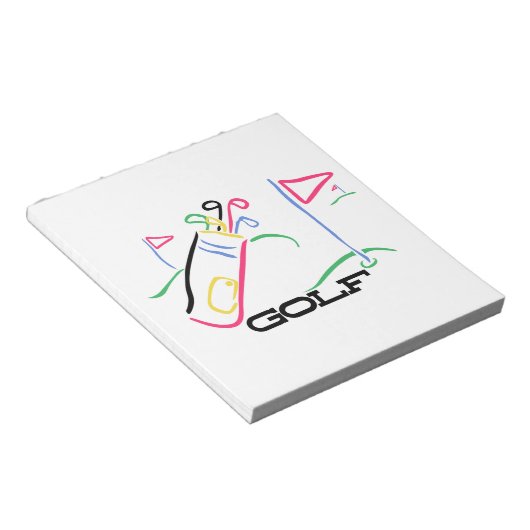 Golf Notitieblok (Schuin)