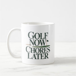 Golf Nu Klusjes Later Retro Golf Humor Koffiemok