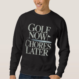 Golf Nu Klusjes Later Retro Golf Humor Trui