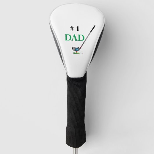 GOLF - nummer één dag Golfheadcover (Voorkant)