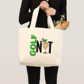 Golf Nut 1 Grote Tote Bag (Voorkant (product))