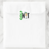 Golf Nut 1 Ronde Sticker (Tas)