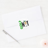 Golf Nut 1 Ronde Sticker (Envelop)