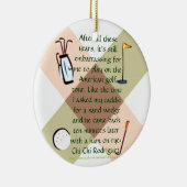 Golf Nut Ornament (Rechts)