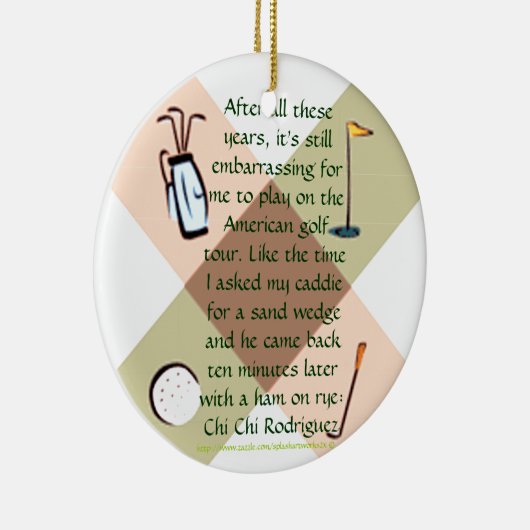 Golf Nut Ornament (Rechts)