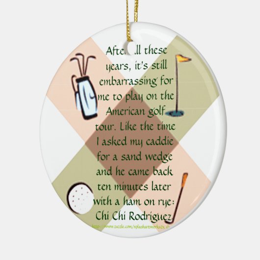 Golf Nut Ornament (Links)