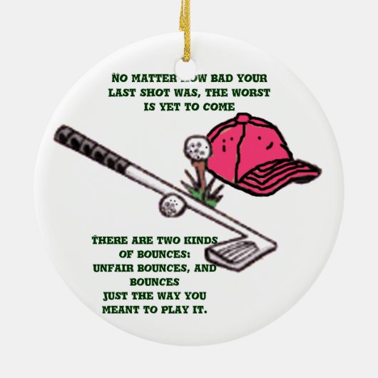 Golf Nut Ornament (Achterkant)