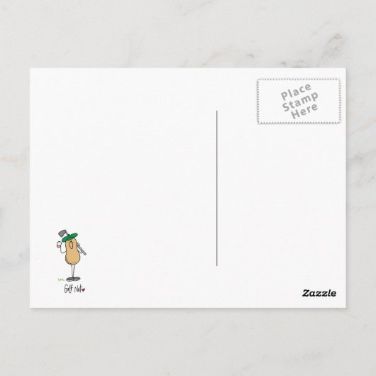 Golf Nut T-shirts en Gifts Briefkaart (Achterkant)