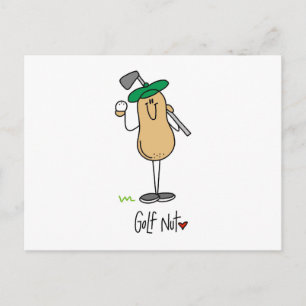 Golf Nut T-shirts en Gifts Briefkaart