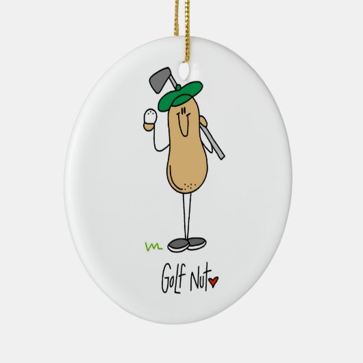 Golf Nut T-shirts en Gifts Keramisch Ornament (Rechts)