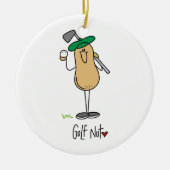 Golf Nut T-shirts en Gifts Keramisch Ornament (Voorkant)