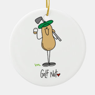 Golf Nut T-shirts en Gifts Keramisch Ornament