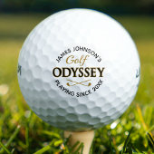 Golf Odyssey gepersonaliseerde naam Fun Golfballen