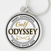 Golf Odyssey Grappige Aangepaste Naam Golf Sleutelhanger (Voorkant)