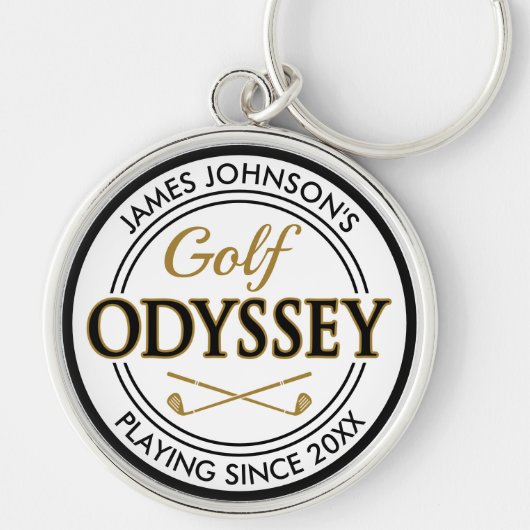 Golf Odyssey Grappige Aangepaste Naam Golf Sleutelhanger (Voorkant)