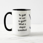 Golf of niet aan Golf Ringer Mok (Links)