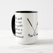 Golf of niet aan Golf Ringer Mok (Voorkant links)