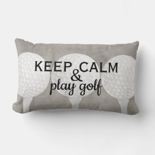 Golf offerte voor golfers grijs en wit kussen