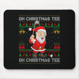 Golf Oh Kerst Tee Kerstman Golfend Golfer Lelijk Muismat