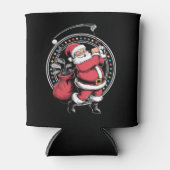 Golf Oh Kerstman Sinterklaas  Golfer Golfi Blikjeskoeler (Voorkant)